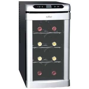  Culinair Aw80s Thermoelectric 8 Bottle Wine Cooler, Silver 