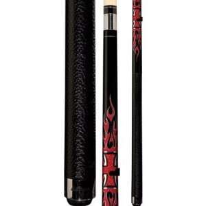   Flames Two Piece 58 Players Pool Cue (18 21oz)   Billiards Equipment