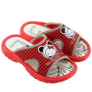  Hello Kitty Kids Sandals Red w/Panda (Size C/6 7) Toys 