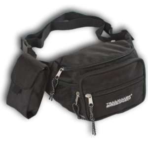  Trailmaker Solid Black Belt Bag with FREE Pouch Case Pack 
