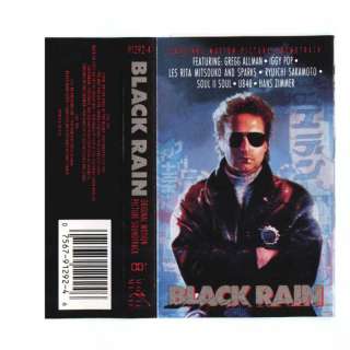 BLACK RAIN Soundtrack (Cassette) Iggy Pop Hans Zimmer  