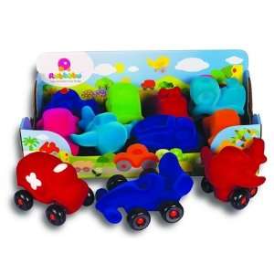  Rubbabu Set of 8 Little Vehicles Toys & Games