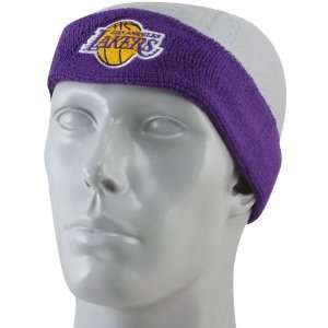  adidas Los Angeles Lakers Purple The Pick Terry Sweatband 