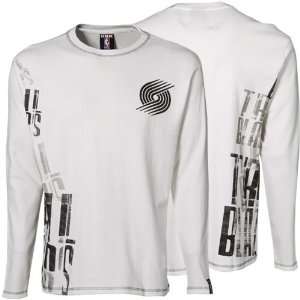  Portland Trail Blazers White Repeater Thermal Premium Long 