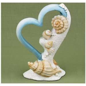  Heart and Sea Shells Cake Topper