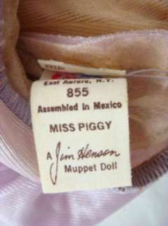 Vintage 1977 Jim Hensons The Muppet Show Miss Piggy Hand Puppet 
