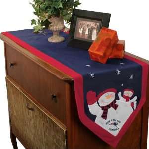  New England Patriots Snowman Table Runner Sports 