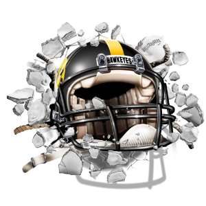  Iowa Hawkeyes Smash Football Helmet