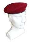   beret UN 100% WOOL (Sterkowski 1924) Maroon ; size XXL (US 7 3/4