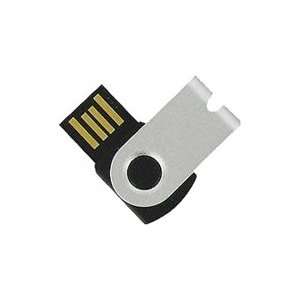  Super Talent MS 8GB USB2.0 Mini Swivel Flash Drive (Silver 