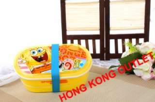 SpongeBob Bento Lunch Box Case with chopsticks M43b  