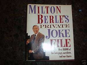 Milton Berles Private Joke File, 1989 1st Edition  