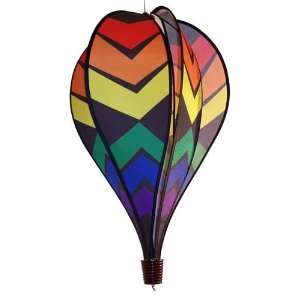 In The Breeze Quality Polyester Black Rainbow Hot Air Balloon (no 