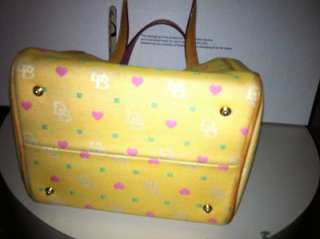 DOONEY & Bourke Yellow Pink Girly Heart DB Handbag  