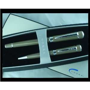   Blass Champagne Pearlescent Rollerball and Hand Bag Pens Office