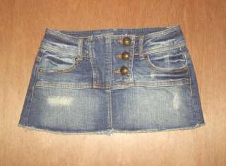 Womens Bershka jeans mini skirt size 0 Stretch  