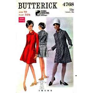  Butterick 4768 Vintage Sewing Pattern Jean Muir Flared 