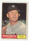 1961 topps 300 mickey mantle new york yankees excellen buy