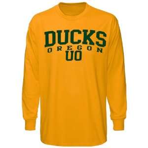  Oregon Ducks Yellow Crosby Long Sleeve T shirt Sports 