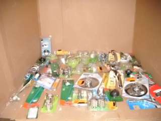 PLUMBING LOT OF SINK & VARIOUS FAUCET HEADS & MORE  