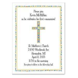  Colorful Blue Cross Invitation Toys & Games