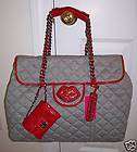 NWT Betsey Johnson OVERNIGHTER BAG Uptown Downtown Grey