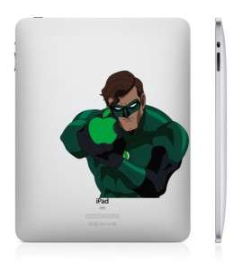 US SHIP GREEN LANTERN iPad 2 And iPad 1 vinyl sticker humor decal skin 