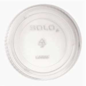   Raised Center Lid for Sauce and Side Containers, Clear (Case of 10