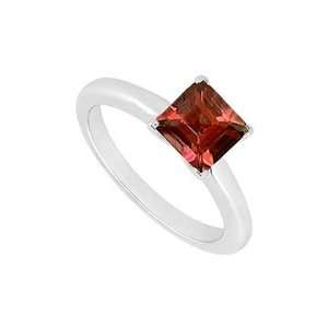  Garnet Ring  14K White Gold   0.75 CT TGW Jewelry