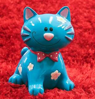 Bobble Head Blue Cat Piggy Bank Funny Toys for Children  