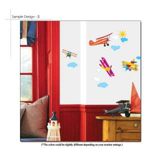 AIRPLANES Nersery Kids Room Decor Wall Sticker Decals  