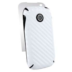 com LG Optimus Net Carbon Fiber armor Full Body (White) by BodyGuardz 