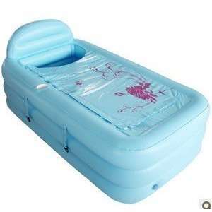  Blue Inflatable Portable Bathtub