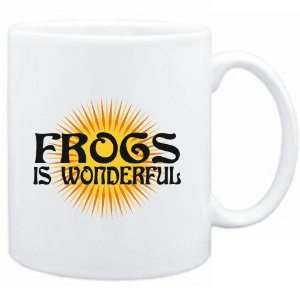    Mug White  Frogs is wonderful  Hobbies