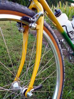 Note the lugs for fender hardware on the fork.Youll see this again on 