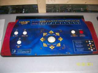 GOLDEN TEE ARCADE DEDICATED CONTROL PANEL COMPLETE WITH FLY BY BUTTON 