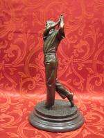 Art Deco Bronze Sculpture Statue Figure Golf Player NR  