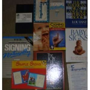  Learn to Sign Lot of Books and VHS 