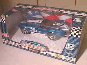 ERTL 1/18 1965 Shelby Cobra #98 Blue Team BRITTONS 7200  