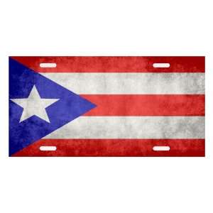  Puerto Rican Flag License Plate 