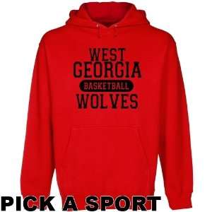 West Georgia Wolves Custom Sport Pullover Hoodie   Red