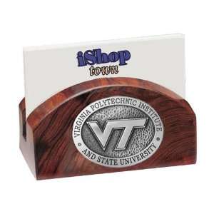  Virginia Tech Hokies Ironwood Business Card Holder Sports 