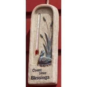  Pack of 4 Count Your Blessings Outdoor Garden Thermometers 