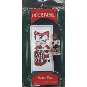  Six Foot Tall Santa & Mrs. Clause Plastic Door Panel