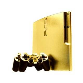 Sony PlayStation 3 Slim Skin (PS3 Slim)   NEW   BRUSHED GOLD system 