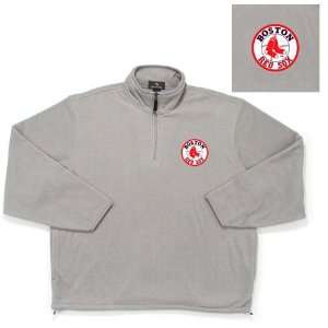 Boston Red Sox MLB Glacier Fleece Pullover Sweatshirt (Heather 