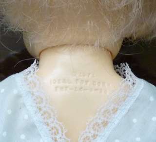 Here is a vintage Ideal Tiny Tears Doll with her Original Hang Tag 