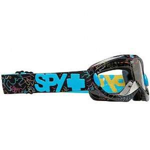  Spy Alloy Motocross Goggles Black and Colored Yarn Sports 