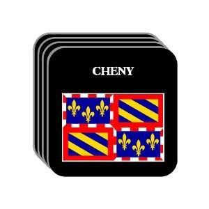  Bourgogne (Burgundy)   CHENY Set of 4 Mini Mousepad 