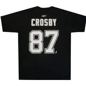  Pittsburgh Penguins Sidney Crosby Captain Black T Shirt 